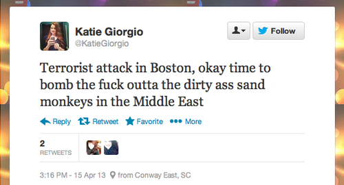 Katie Giorgio - Blaming Muslims - 1