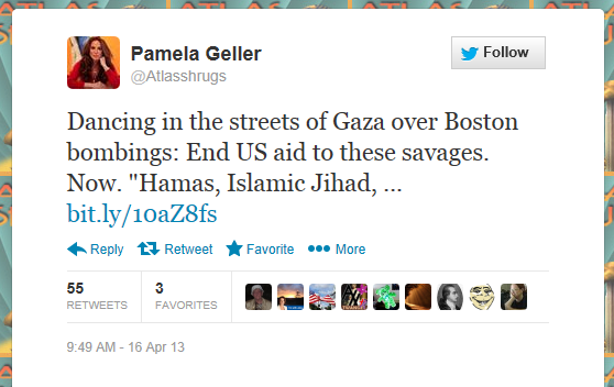 Pam Geller - Palestinian Celebrate